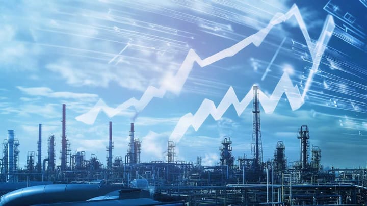Image of factories and oil refineries